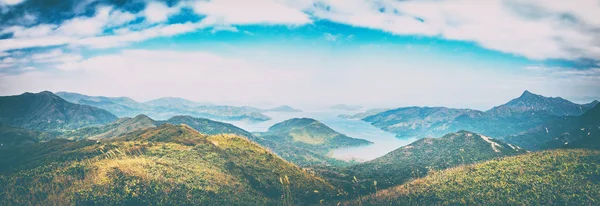 Hong Kong kırsal manzara Panoraması — Stok fotoğraf