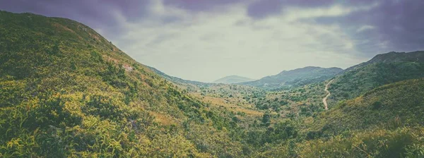 Hong Kong kırsal manzara Panoraması — Stok fotoğraf