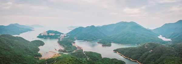 Flygfoto Över Reservoaren Södra Hongkong — Stockfoto