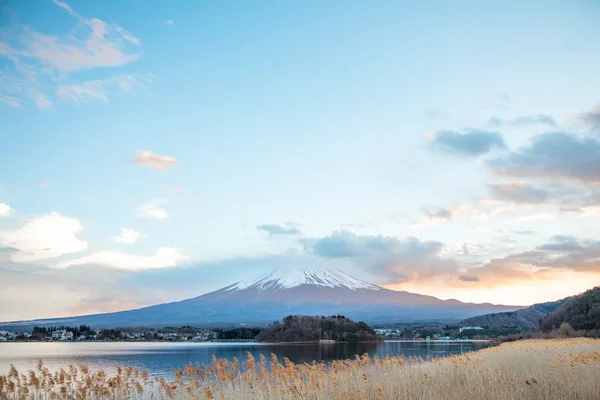 Pôr do sol da montanha Fuji — Fotografia de Stock