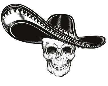 kafatası siyah şapka ile renk arkaplan