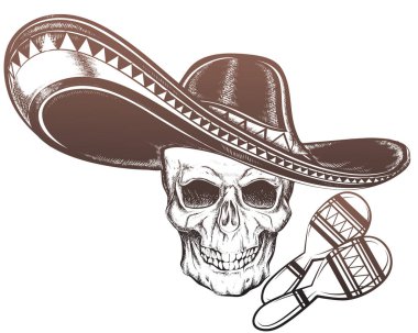 kafatası siyah şapka ile renk arkaplan