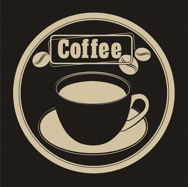 Ilustración Color Vectorial Taza Café — Vector de stock