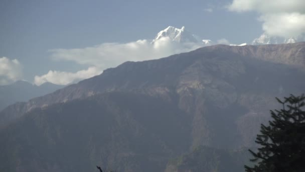 尼泊尔 旅游胜地 珠穆朗玛峰 安娜普尔纳 喜马拉雅山 — 图库视频影像