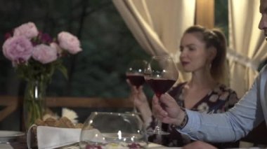 Bir grup arkadaş bir akşam yemeği partisinde eğleniyorlar. Gençler Lokantada Eğleniyor, Konuşuyor, Hikayeler ve Şakalar Anlatıyor. Çeşitli içecekler içiyorlar..