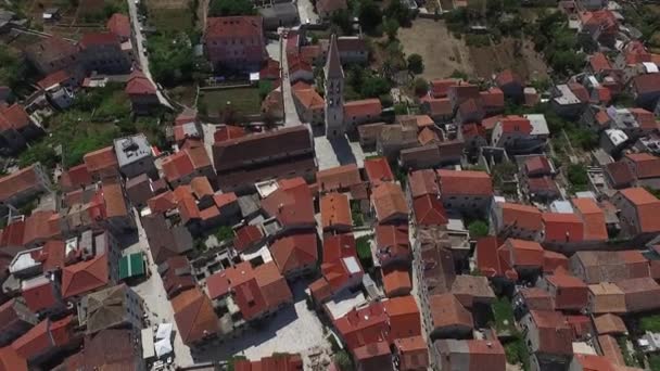 Volando Desde Dron Fantasma Sobre Las Antiguas Islas Ciudades Italia — Vídeo de stock