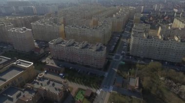 Kiev şehri, Sofievskaya Borshchagovsky bölgesi, İHA 'dan ateş ediliyor.