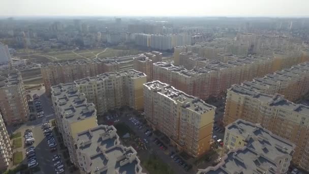 Kiev Città Volo Sopra Città Sofievskaya Borshchagovsky Distretto Tiro Drone — Video Stock