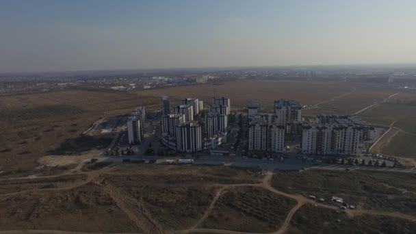 Kiev Città Volo Sopra Città Sofievskaya Borshchagovsky Distretto Tiro Drone — Video Stock