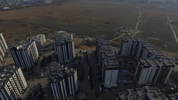 Kiev Città Volo Sopra Città Sofievskaya Borshchagovsky Distretto Tiro Drone — Video Stock