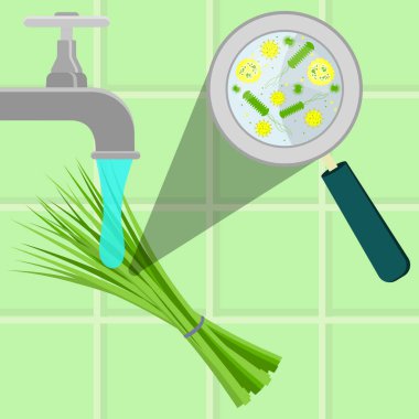 Çamaşır kirlenmiş bıçak