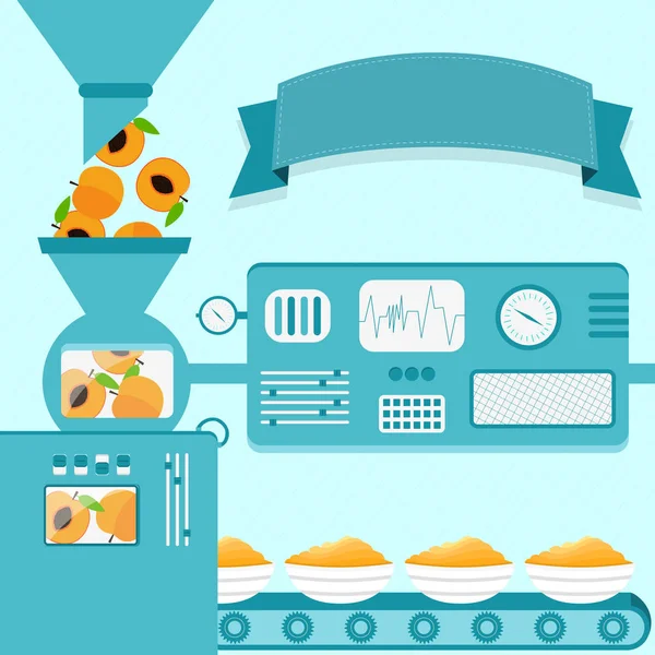 Şeftali krem üretim