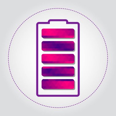 Pil şarjı mor gradyan ile