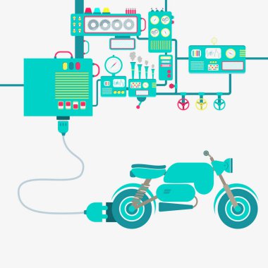 Fabrika ve elektrikli motosiklet
