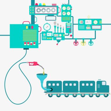 Tren ve benzin üretimi