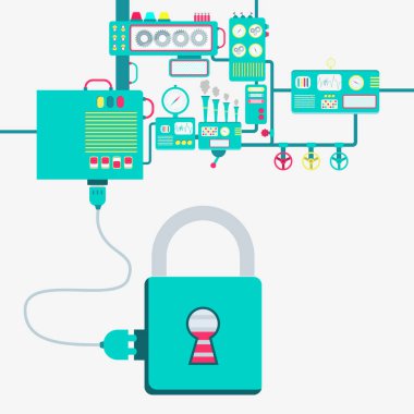 Fabrika ve elektrikli asma kilit