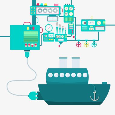 Fabrika ve elektrik gemi