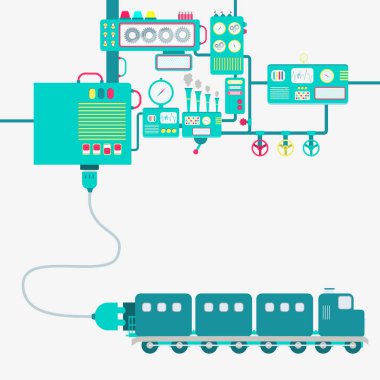 Fabrika ve elektrikli tren