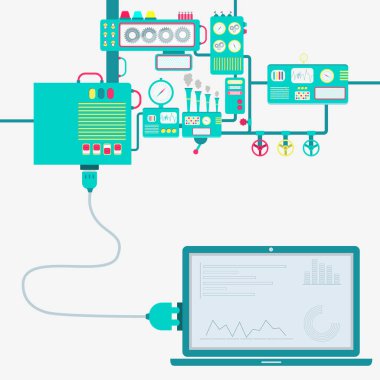 Fabrika ve dizüstü bilgisayar arayüzü