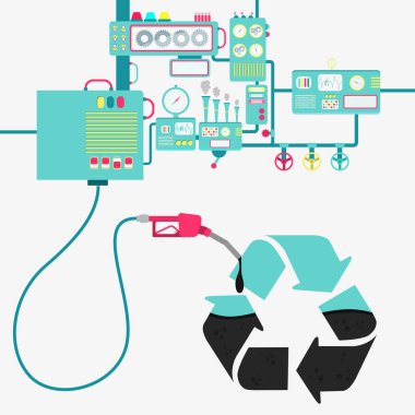 Sembol ve petrol üretim geri dönüşüm