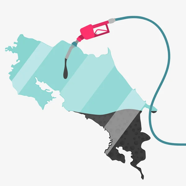 コスタリカの油 — ストックベクタ
