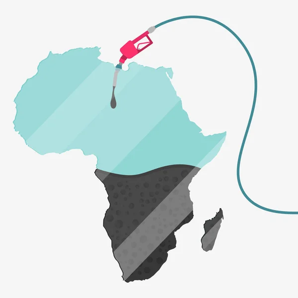 Olja av Afrika — Stock vektor