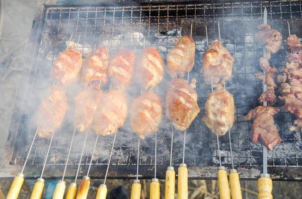 Wild Delicious Ailes Poulet Barbecue — Photo