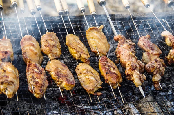 Wild Delicious Ailes Poulet Barbecue — Photo