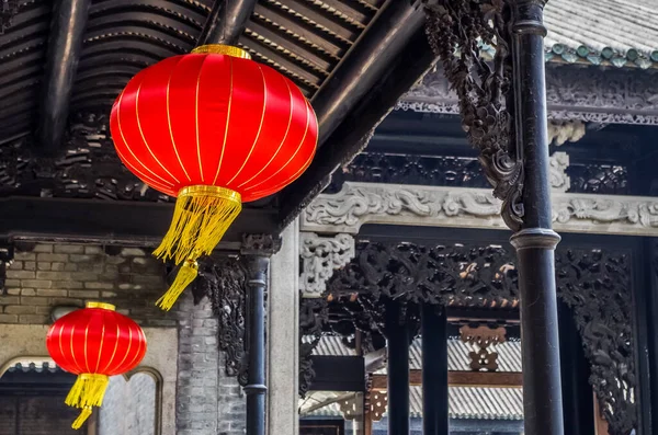 Lanternas Vermelhas Edifícios Históricos Chineses Fotos De Bancos De Imagens Sem Royalties