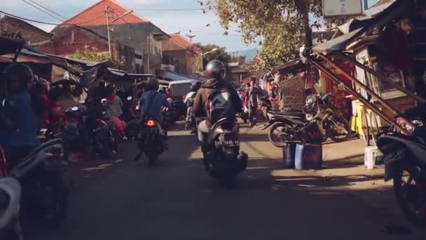 Bali market street no norte — Vídeo de Stock