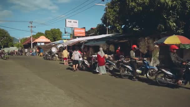 Bali Marktstraße im Norden — Stockvideo