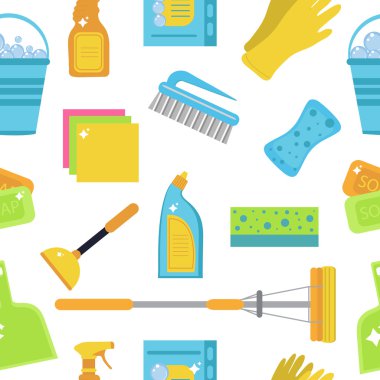 Temizlik seamless modeli. Doku, arka plan temizleme. Vektör çizim