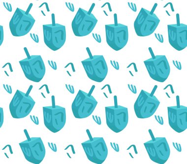 Topaç seamless modeli. Hanuka topaç sorunsuz doku. Topaç arka plan. Vektör çizim