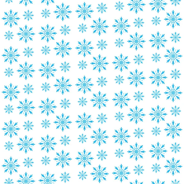 Sneeuwvlok naadloze patroon. Sneeuwvlok achtergrond. Snow Winter, kerst achtergrond, textuur. Sneeuwvlokken vallen achtergrond. Vectorillustratie — Stockvector