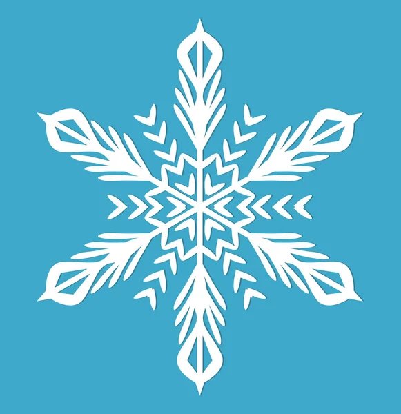 Copo de nieve. icono de estilo plano. elementos de diseño. Ilustración vectorial — Vector de stock