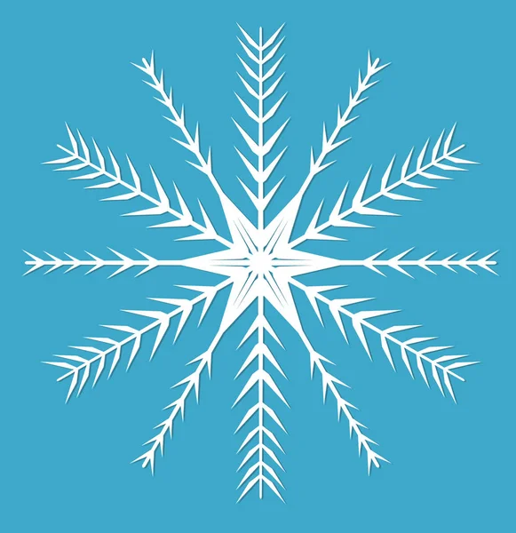 Copo de nieve. icono de estilo plano. elementos de diseño. Ilustración vectorial — Vector de stock