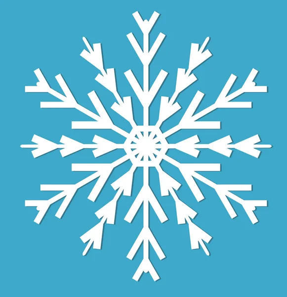 Copo de nieve. icono de estilo plano. elementos de diseño. Ilustración vectorial . — Vector de stock