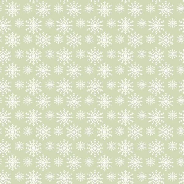 Snowflakes seamless pattern. Snow falls background. Vector illustration — Stock Vector