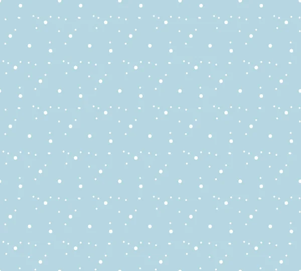 Schneeflocken nahtloses Muster. Schnee fällt im Hintergrund. Vektorillustration — Stockvektor