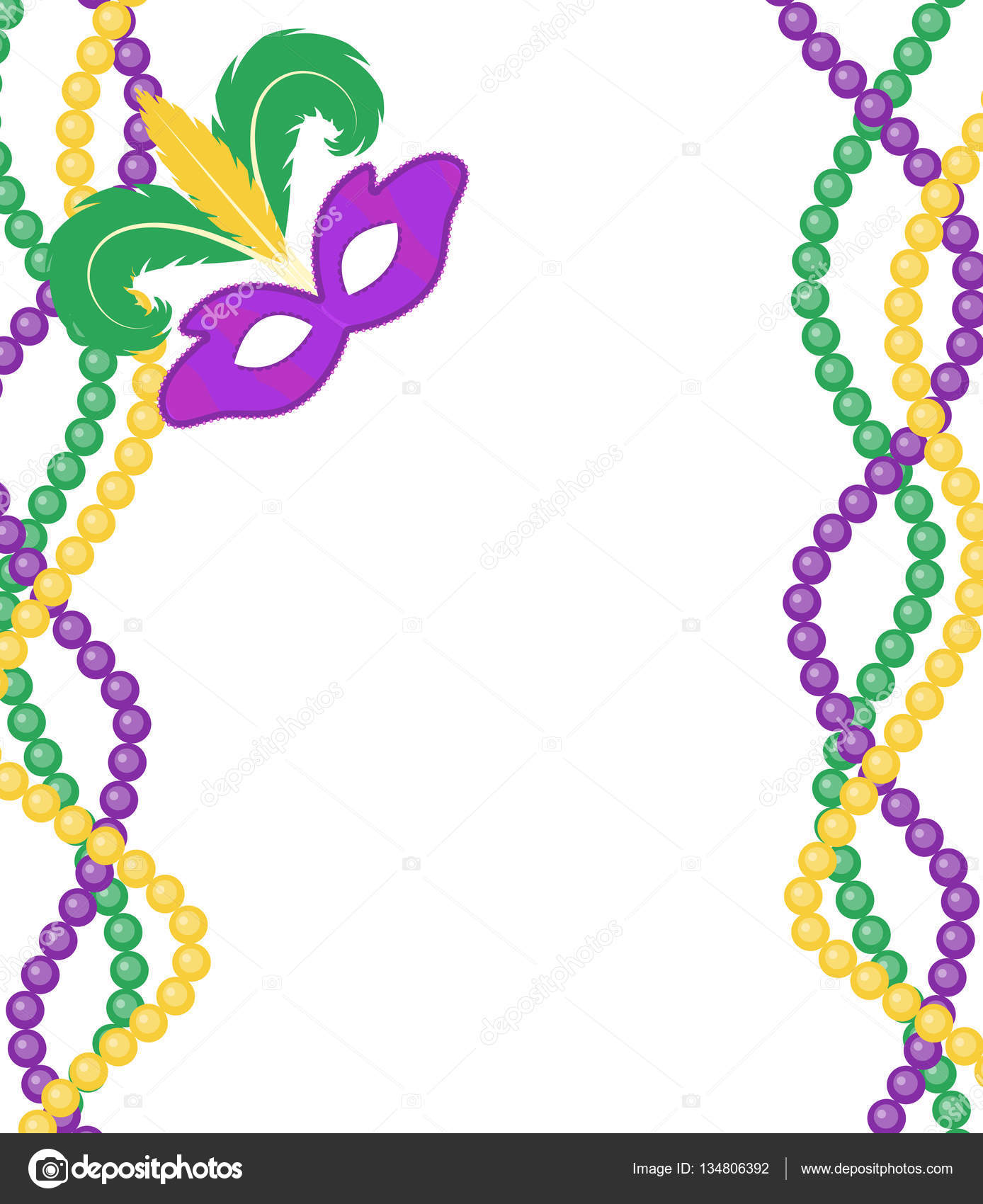 Mardi Gras beads colored frame with a mask, isolated on white background. template poster. Vector illustration Stock Vector by ©Amelie1 134806392 mardi-gras-beads-colored-frame-with-a-mask-isolated-on-white-background-template-poster-vector-illustration-stock-vector-by-amelie1-134806392