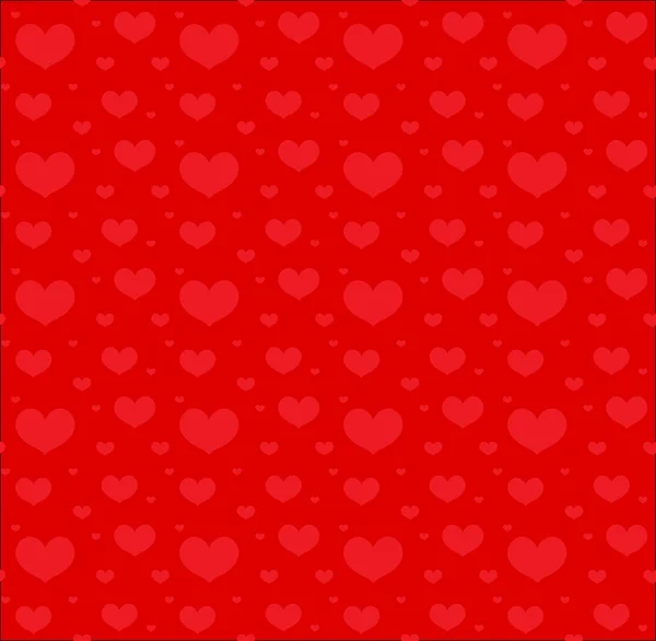 Valentijnsdag naadloos patroon met hartjes. Liefde, romantiek, eindeloze achtergrond, textuur. Vectorillustratie. — Stockvector