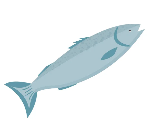 Πέστροφα εικονίδιο επίπεδη στυλ. Forel ψάρια που απομονώνονται σε λευκό φόντο. Εικονογράφηση διάνυσμα, τέχνη κλιπ. — Διανυσματικό Αρχείο