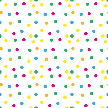 Festival konfeti seamless modeli. Modern, geometrik Yinelenen doku. Memphis tarzı sonsuz arka plan. Vektör çizim.