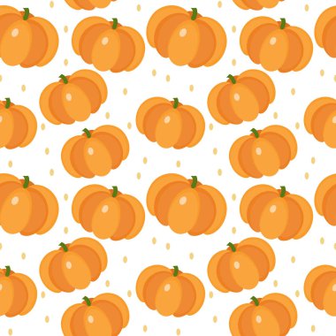 Kabak seamless modeli. Kabak, sonsuz arka plan doku. Sebze zemin. Vektör çizim.
