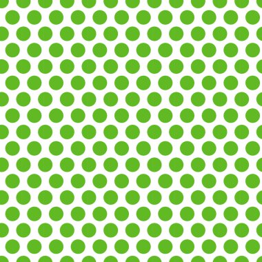 Polka dot yeşil seamless modeli. Sonsuz arka plan doku. Vektör çizim.