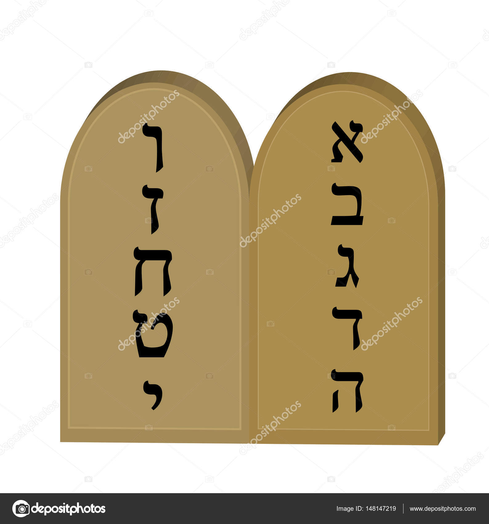 10 commandments tablets clipart