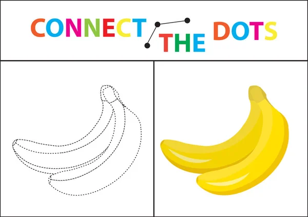 Дитяча навчальна гра для моторики. З'єднайте крапки зображенням. Для дітей дошкільного віку. Коло на пунктирну лінію і фарбу. Розмальовка сторінка. Векторні ілюстрації . — стоковий вектор