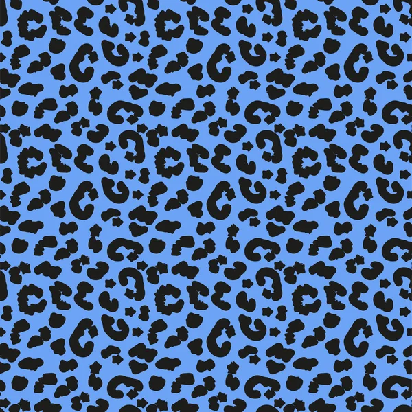 Leopardenfell nahtloses Muster. Afrikanische Tiere begreifen endlosen Hintergrund, sich wiederholende Textur. Vektorillustration. — Stockvektor