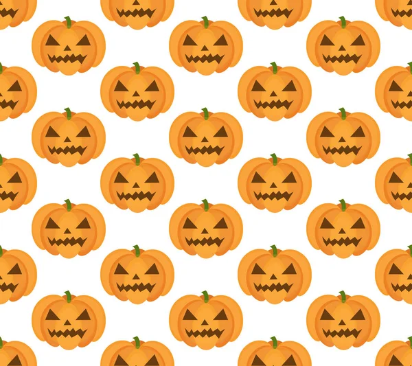 Cadılar Bayramı Balkabağı seamless modeli. Yinelenen doku, sonsuz arka plan korkunç. Vetor illüstrasyon.