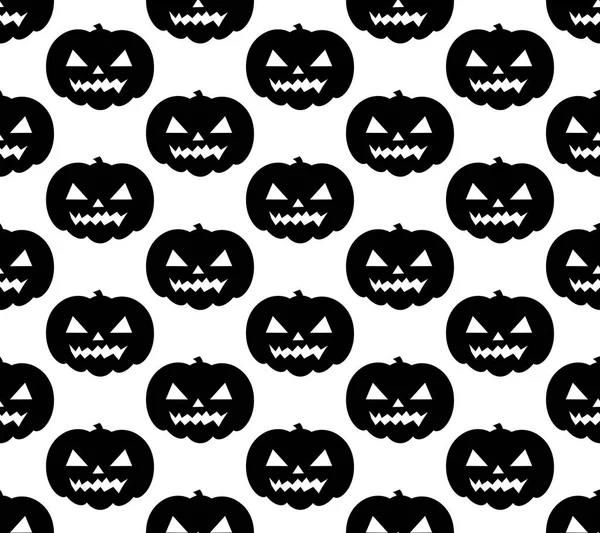 Cadılar Bayramı Balkabağı seamless modeli. Korkunç siyah siluet Yinelenen doku, sonsuz arka plan. Vetor illustrationn.